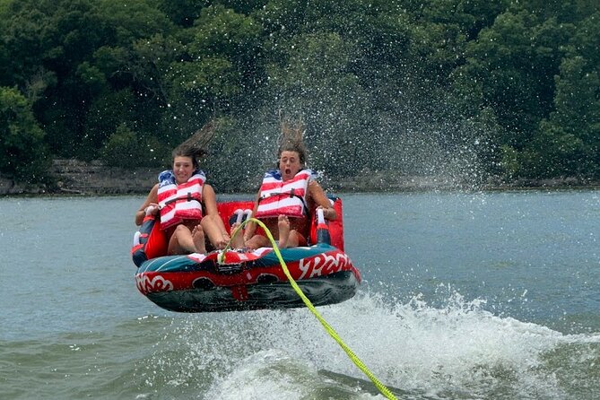 30ft Double Decker Triple Slide Party Boat with Captain up to 22 - Best occasions for this party boat