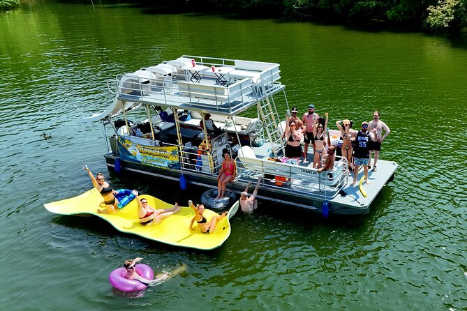 30ft Double Decker Triple Slide Party Boat with Captain up to 22 - What happens during the three-hour outing