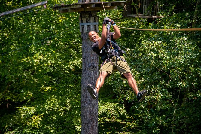 Adventure Park Ziplining and Climbing in Nashville - The Safety Briefing and Gear