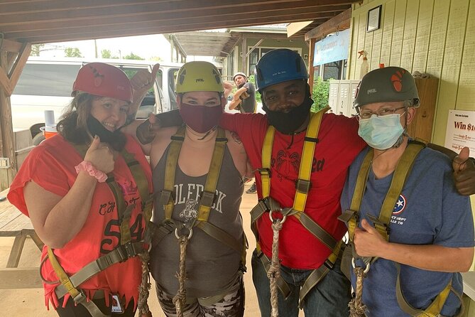 Fontanel Zipline Forest Adventure at Nashville North - The first launch, then the rhythm of the course