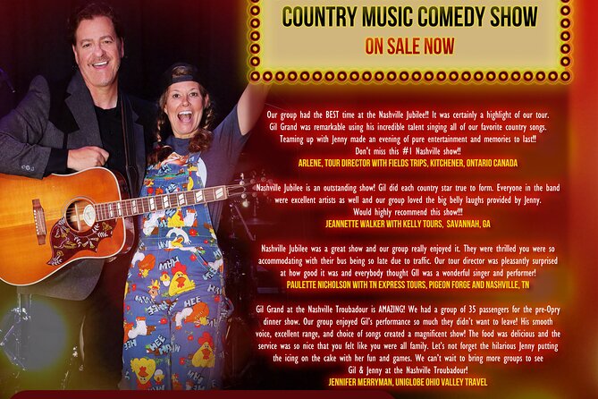 Nashville Jubilee: Country Music & Comedy Show - A small-stage sound, not a giant country revue