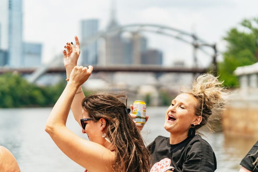 Nashville: Pontoon Party Cruise with a Captain - Buying drinks at the onboard bar