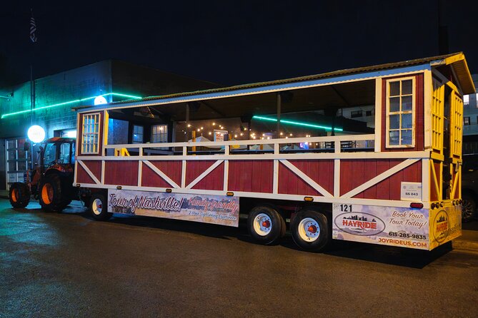 Night-Time Hayride Sightseeing Tractor Tour of Nashville - What the 90-minute route covers
